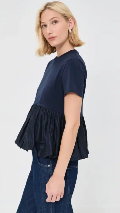 Cecilie Bahnsen Cooper T-Shirt Navy | Thumbnail 4