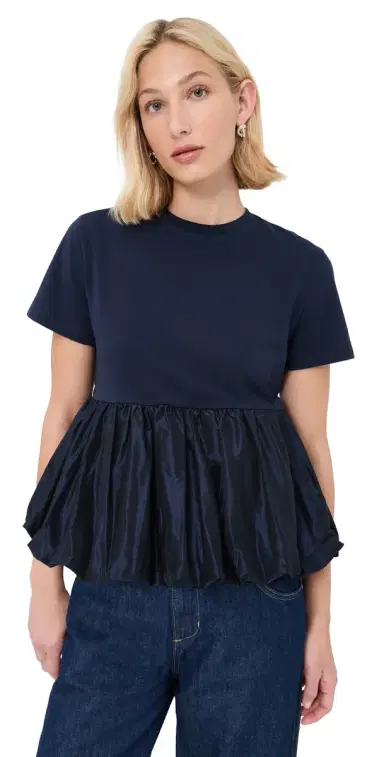 Cecilie Bahnsen Cooper T-Shirt Navy | Thumbnail 1