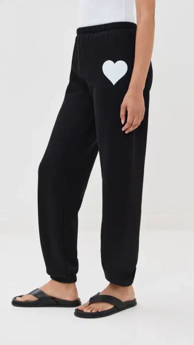 SPRWMN Heart weatpants Black/White | Thumbnail 5