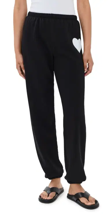 SPRWMN Heart weatpants Black/White | Thumbnail 1