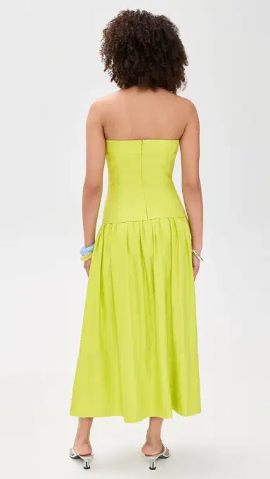 HUNTER BELL Maren Dress Chartreuse 0 | Thumbnail 3
