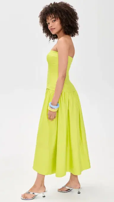 HUNTER BELL Maren Dress Chartreuse 0 | Thumbnail 4