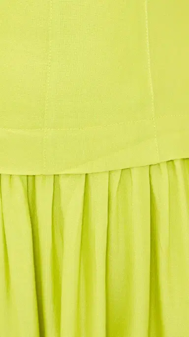HUNTER BELL Maren Dress Chartreuse 0 | Thumbnail 6