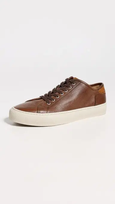 Allen Edmonds Jones Leather Sneakers Chocolate | Thumbnail 2