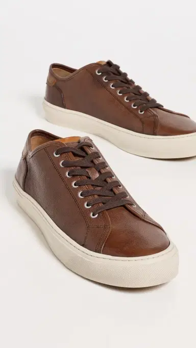 Allen Edmonds Jones Leather Sneakers Chocolate | Thumbnail 4