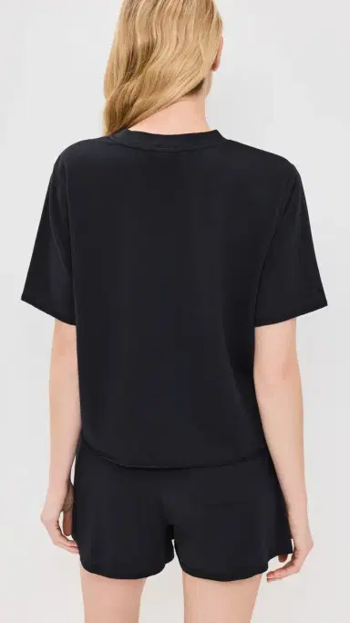 Polo Ralph Lauren French Terry Short Sleeve Pajama Set Black L | Thumbnail 3