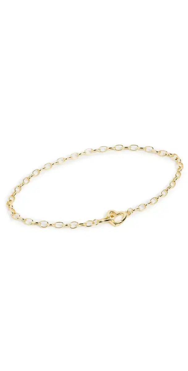Gorjana Parker Heart Mini Bracelet Gold One Size