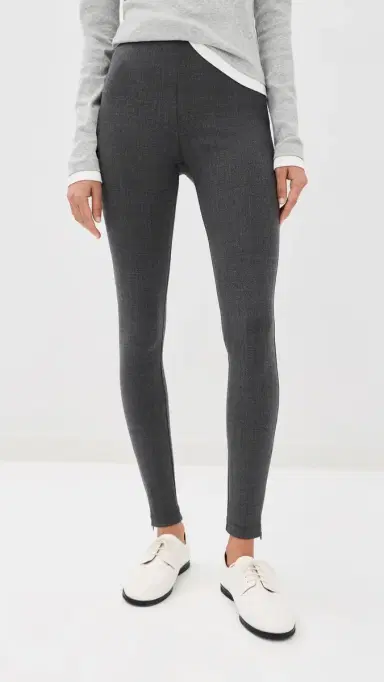 Jil Sander Stretch Wool Tailored Leggings Asphalt | Thumbnail 3 Jil Sander Stretch Wool Tailored Leggings Asphalt | Thumbnail 3