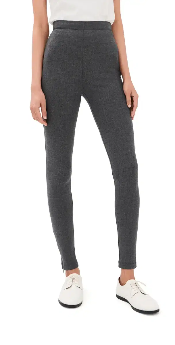 Stretch Wool Tailored Leggings Asphalt