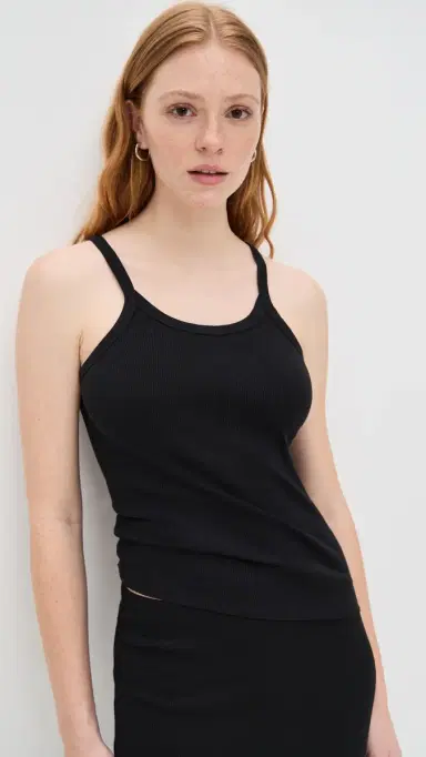 ÉTERNE Rib Tank Black M | Thumbnail 2