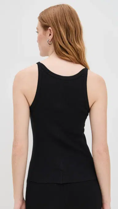 ÉTERNE Rib Tank Black M | Thumbnail 3