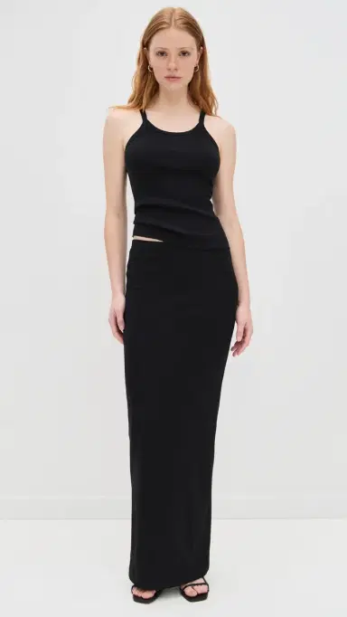 ÉTERNE Rib Tank Black M | Thumbnail 5