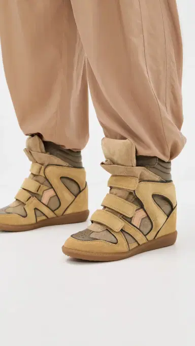 Isabel Marant Bekett Sneakers Khaki/Ochre | Thumbnail 3 Isabel Marant Bekett Sneakers Khaki/Ochre | Thumbnail 3