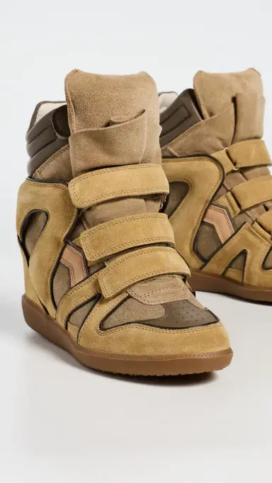 Isabel Marant Bekett Sneakers Khaki/Ochre | Thumbnail 4 Isabel Marant Bekett Sneakers Khaki/Ochre | Thumbnail 4