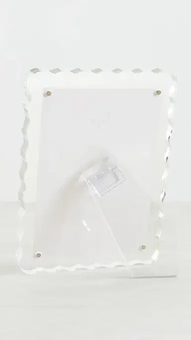 Tizo Design Lucite Frame Wave Design Clear 5x7 | Thumbnail 3
