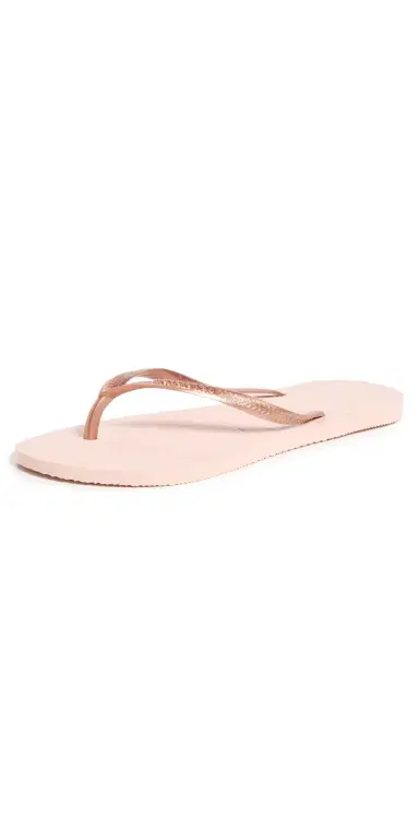 Havaianas Slim Flip Flops Ballet Rose 6 | Thumbnail 1