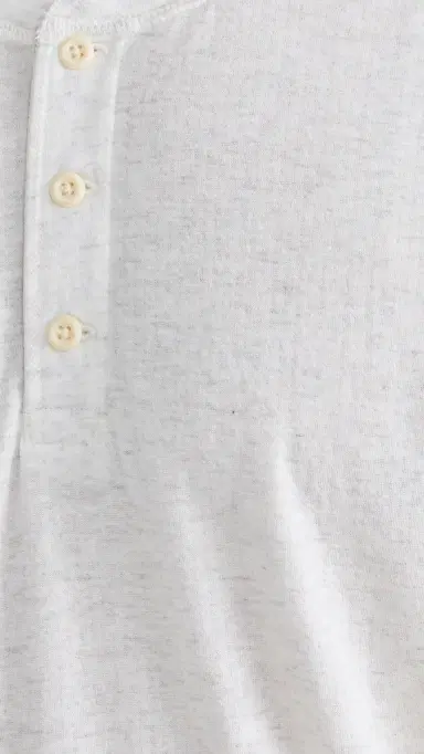 Faherty Cloud Long Sleeve Henley Heather | Thumbnail 6