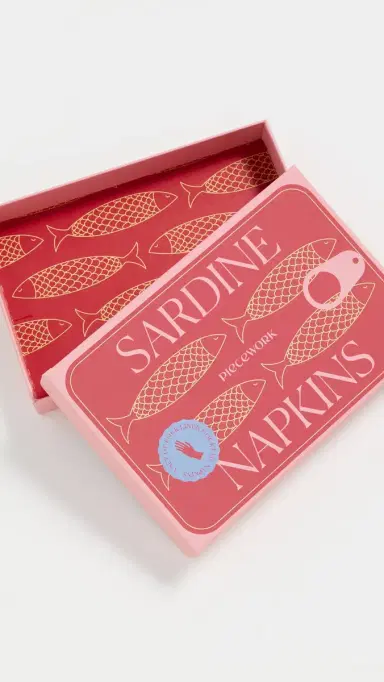 Piecework Puzzles Sardine Napkins | Thumbnail 4