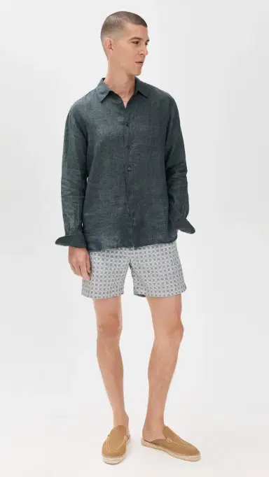 Orlebar Brown Bulldog Drawcord Solstice Shorts Latte | Thumbnail 6