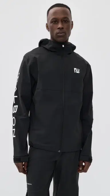 Malbon Performance Full Zip Shell Jacket Black | Thumbnail 3