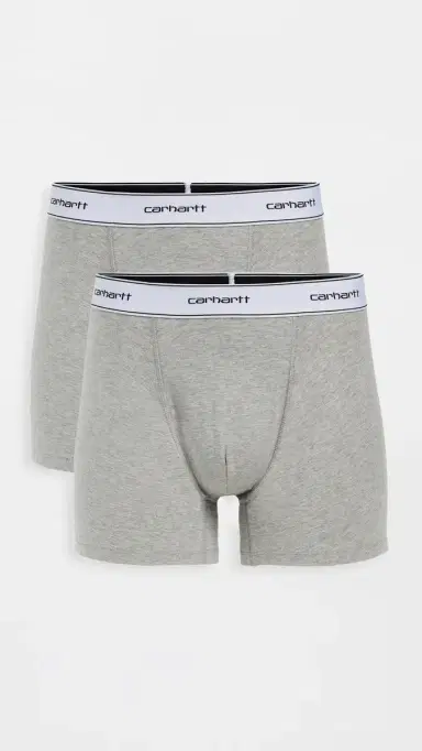 Carhartt WIP Cotton Trunks 2 Pack Grey Heather L | Thumbnail 2