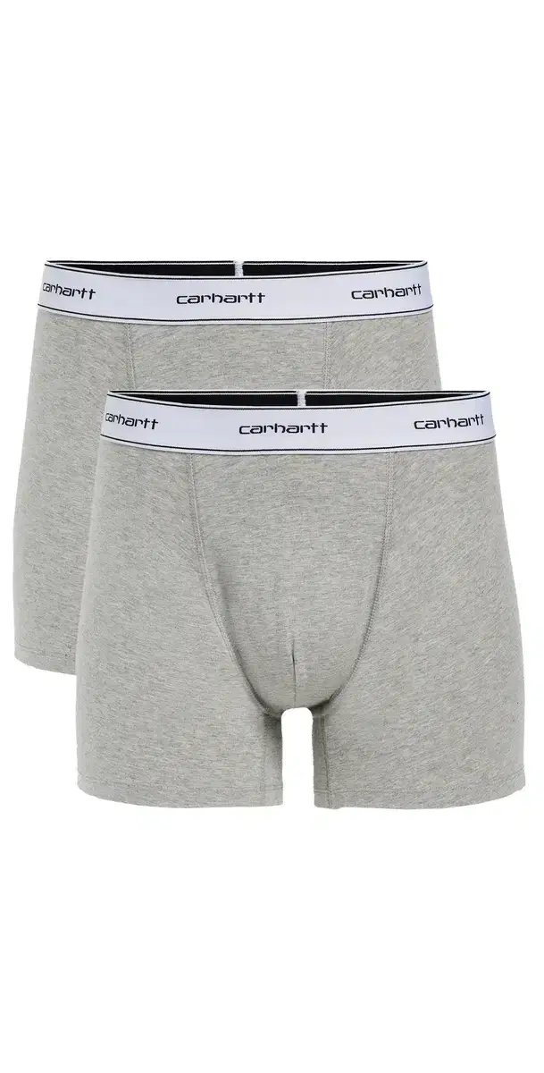 Carhartt WIP Cotton Trunks 2 Pack Grey Heather