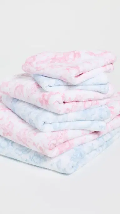 LoveShackFancy Hand Towel Nantucket Blue One Size | Thumbnail 5