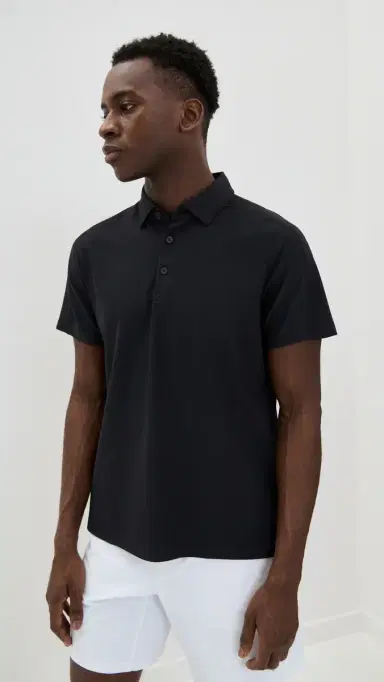 Rhone Regatta Pique Polo Black M | Thumbnail 2