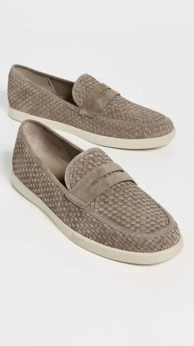 Vince Santino Weave Loafers Flint 8 | Thumbnail 4