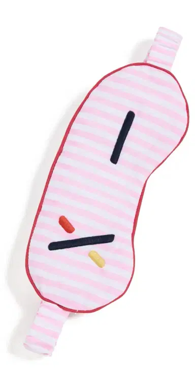 Alex Mill P'Jimmies Sleep Mask Pink Stripe One Size | Thumbnail 1