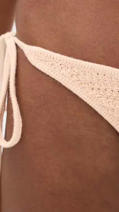 Devon Windsor Ammie Bikini Bottoms Vanilla | Thumbnail 5