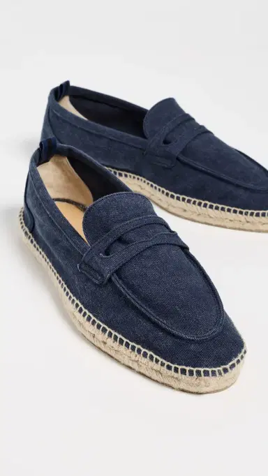 Castañer Nacho Canvas Loafers Azul Oxford 46 | Thumbnail 4