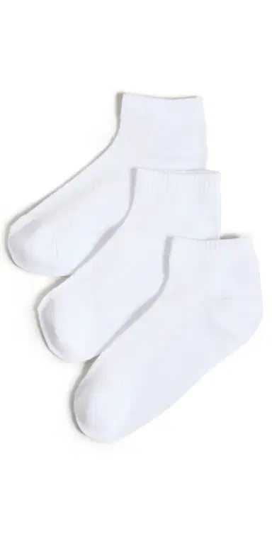 Stems Everyday Ankle Socks Pack Whites One Size | Thumbnail 1