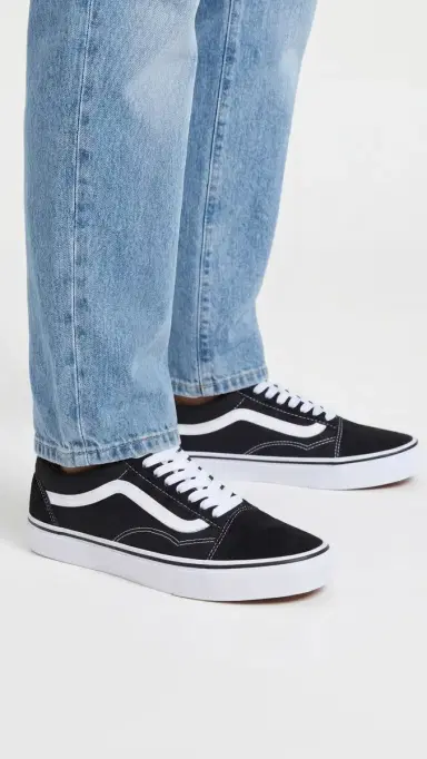 Vans Old Skool Unisex Sneakers Black/White M 15 | Thumbnail 4 Vans Old Skool Unisex Sneakers Black/White M 15 | Thumbnail 4