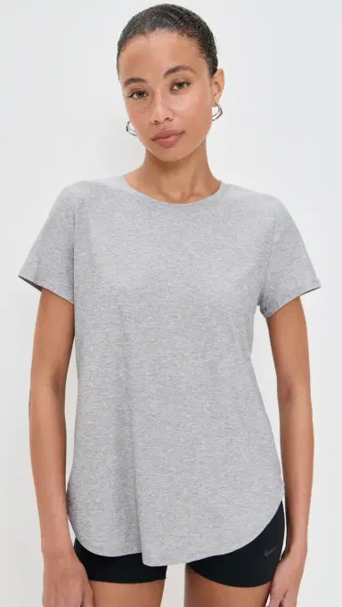 Beyond Yoga Featherweight On the Down Low Tee Silver Mist S | Thumbnail 3