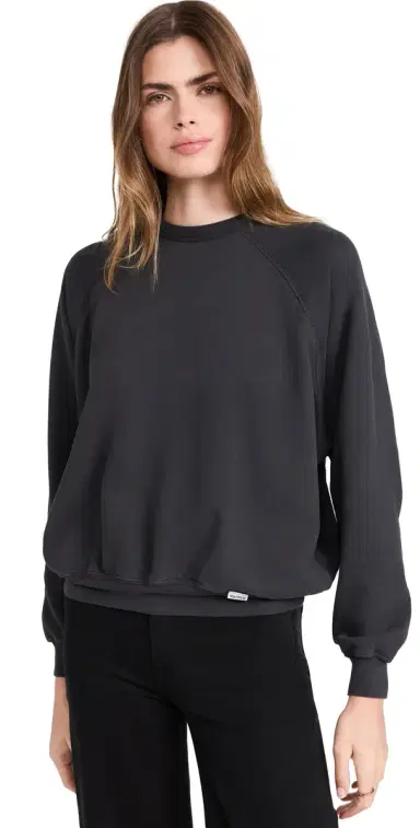 Mother The Biggie Concert Sweatshirt Faded Black | Thumbnail 1 Mother The Biggie Concert Sweatshirt Faded Black | Thumbnail 1