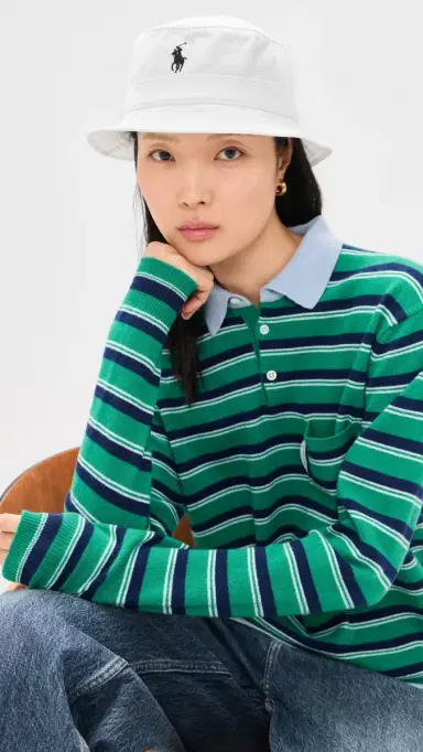 Polo Ralph Lauren Bucket Hat White L/XL | Thumbnail 3