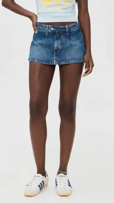 Free People Galivanting Skort Blue Rebel | Thumbnail 2