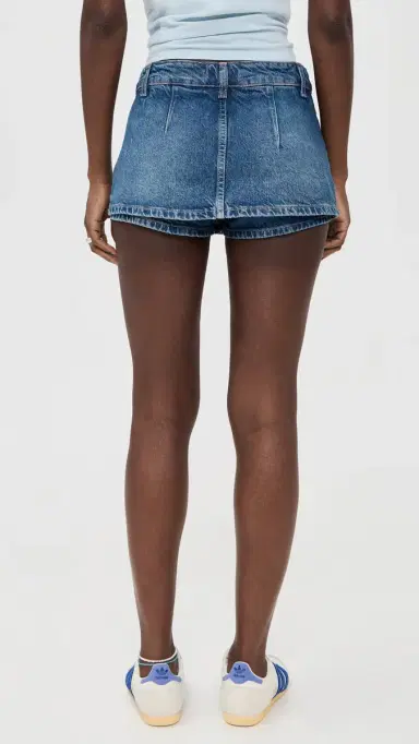 Free People Galivanting Skort Blue Rebel | Thumbnail 3