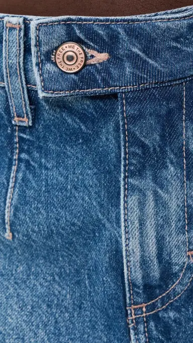 Free People Galivanting Skort Blue Rebel | Thumbnail 6