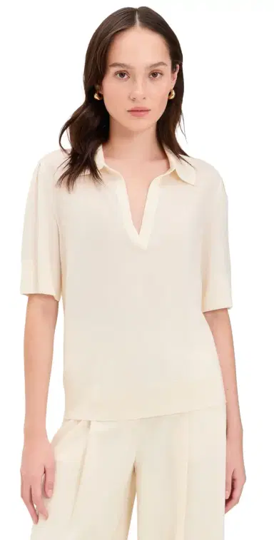 Jenni Kayne Courtney Top Ivory Ivory M | Thumbnail 1