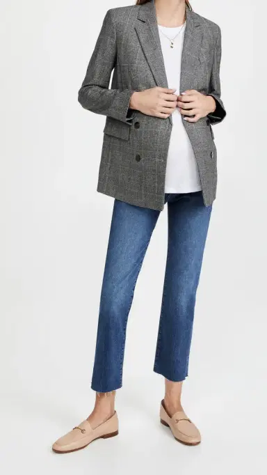 DL1961 Patti Straight Maternity Ankle Jeans Seaborn Raw 31 | Thumbnail 5