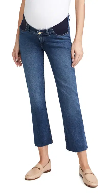 DL1961 Patti Straight Maternity Ankle Jeans Seaborn Raw 31 | Thumbnail 1