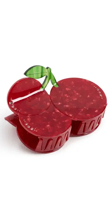 By Adina Eden Tart Cherry Hair Claw Clip Red One Size | Thumbnail 1