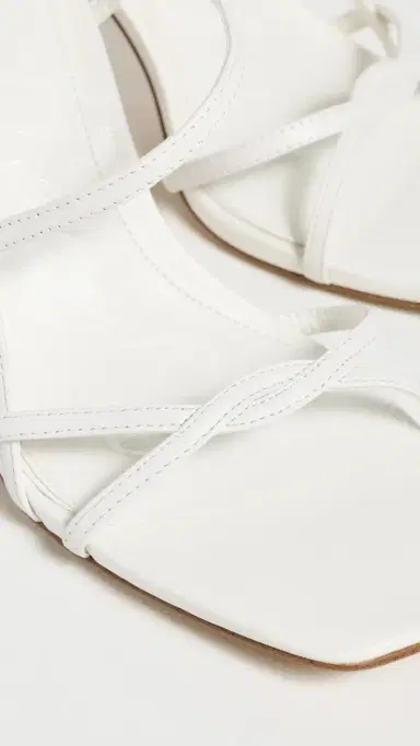 Sam Edelman Elissa Heeled Sandals White Leather | Thumbnail 6