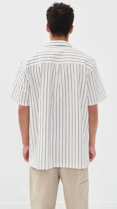 Barbour Park eersucker ummerfit Shirt Whisper White | Thumbnail 3