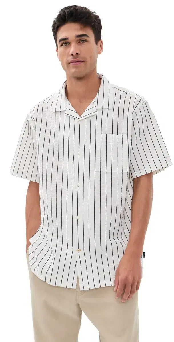 Park eersucker ummerfit hirt Whisper White