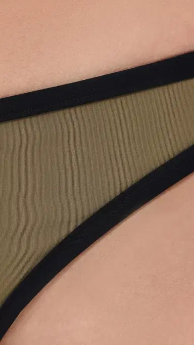 Staud Gemma Bikini Bottoms Thyme/Black L | Thumbnail 5 Staud Gemma Bikini Bottoms Thyme/Black L | Thumbnail 5