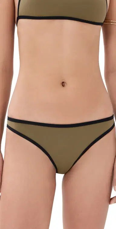 Staud Gemma Bikini Bottoms Thyme/Black L | Thumbnail 1 Staud Gemma Bikini Bottoms Thyme/Black L | Thumbnail 1