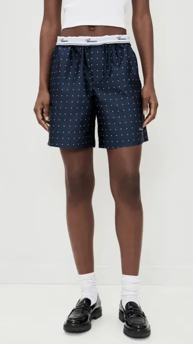 HOMMEGIRLS Long Boxer horts Navy Polka Dot | Thumbnail 2 HOMMEGIRLS Long Boxer horts Navy Polka Dot | Thumbnail 2